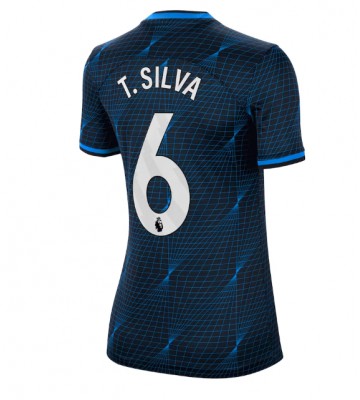 Maillot de foot Chelsea Thiago Silva #6 Extérieur Femmes 2023-24 Manches Courte